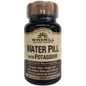 Windmill Health Water Pill With Potassium Tablets