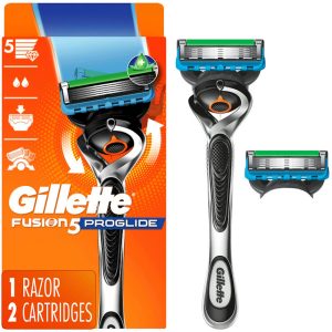 Gillette Fusion ProGlide Men's Razor Handle + 2 Blade Refills