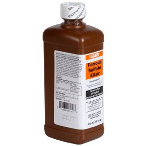 Silarx Ferrous Sulfate Elixir 220 Mg Iron Supplements By Laboratories - 16 Oz