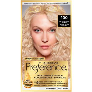 Superior Preference L'Oreal Paris Fade-Defying Shine Permanent Hair Color, 8.5A Champagne Blonde, 1 Kit