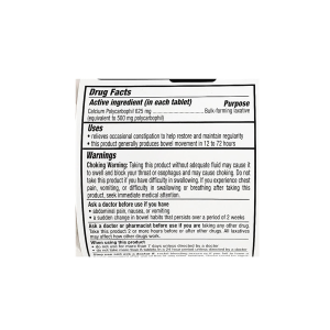 Fiber Unboxed Tablet 625 Mg 90 Ct