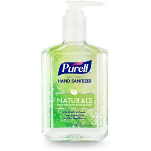 Purell Naturals Advanced Hand Sanitizer Pump Bottle, 8 Oz