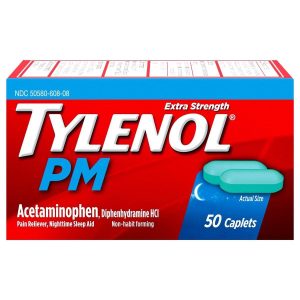 Tylenol PM Extra Strength Nighttime Pain Reliever & Sleep Aid Caplets, 500 Mg