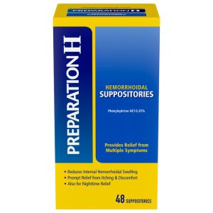 Preparation H Hemorrhoid Symptom Treatment Suppositories
