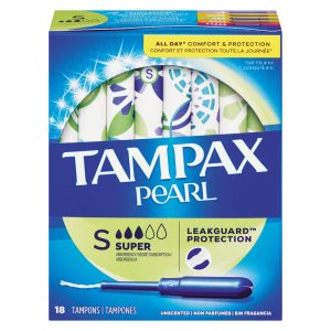 Tampax Pearl Plastic Super Absorbency Unscented Tampons