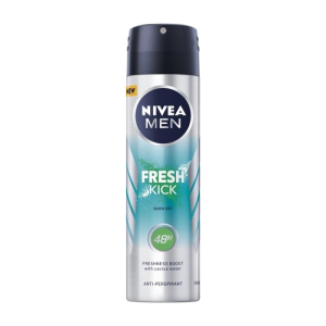 Nivea Men Fresh Kick Antiperspirant Deodorant Spray 150 Ml