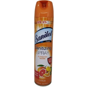 Sanitol Disinfectant Spray -Citrus 20.7 Oz(600 Ml), 12/cs