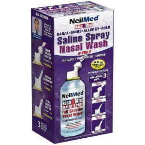 NeilMed NasaMist All-In-One Saline Spray, Extra Value Size, 6.3 oz (177.6g)