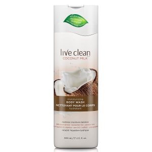 Live Clean Coconut Milk Moisturizing Body Wash 17 Fl. Oz. Bottle