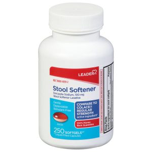 Leader Stool Softener 100 Mg Softgels