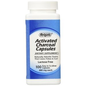 Requa Activated Charcoal - 260 Mg - 100 Capsules