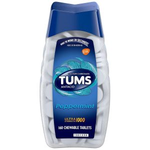 Tums Antacid Chewable Tablets, Ultra Strength For Heartburn Relief, Peppermint