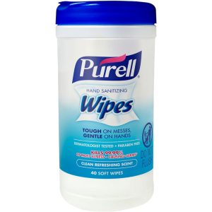 Purell Hand Sanitizing Wipes Clean Refreshing Scent 40 ct