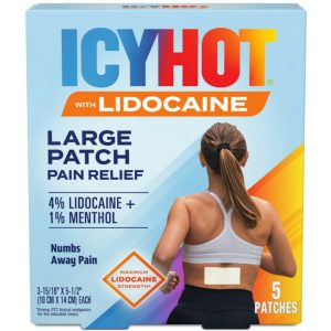 Icy Hot Max Lidocaine 4% And Menthol 1% Pain Relief Patch 5 ct