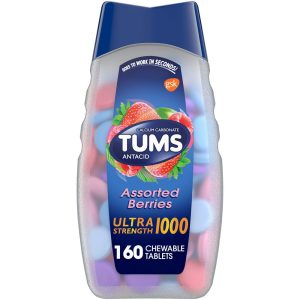 Tums® Ultra Strength 1000 Chewable Antacid – Assorted Berries Flavor