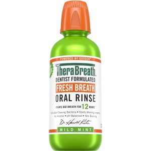 TheraBreath Oral Rinse, Fresh Mild Mint - 16 Fl Oz