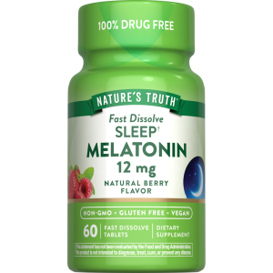 Nature's Truth Natural Berry Flavor Fast Dissolve Tablets 12 Mg Sleep Melatonin