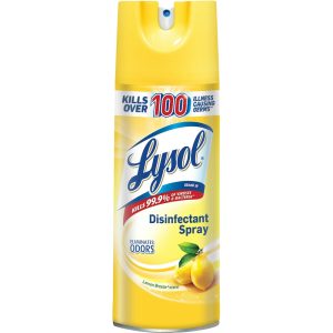 Lysol Disinfectant Spray, Antibacterial & Antiviral Spray, Lemon Breeze – 12.5 oz