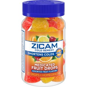 Zicam® Cold Remedy Zinc Medicated Fruit Drops – Assorted Flavors (25 Count)