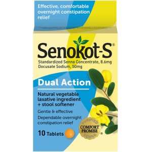 Senokot-S® Dual Action Laxative + Stool Softener Tablets