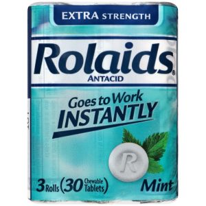 Rolaids Tablets Extra Strength Mint Tablets  Antacid  3-10 Tablets Rolls