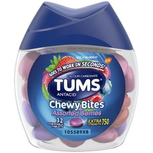Tums® Antacid Chewy Bites – Extra Strength 750 mg (Assorted Berries)