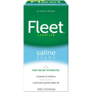 Fleet Laxative Saline Enema For Adult Constipation - 18 Fl Oz