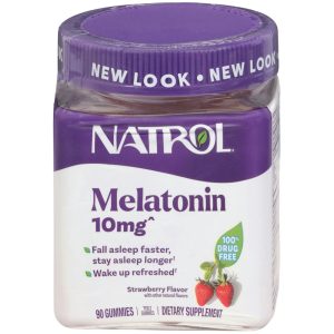 Natrol Melatonin, Sleep, 10 Mg, Gummies, Strawberry
