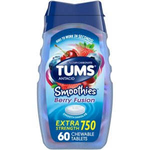 TUMS® Smoothies Extra Strength Antacid – Berry Fusion (750 mg)