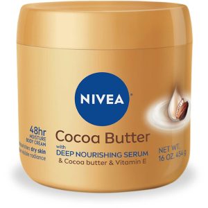 Nivea Cocoa Butter Body Cream With Deep Nourishing Serum, 15.5 Ounce