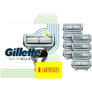 Gillette Skin Guard Men's Razor Blades, 8 Blade Refills
