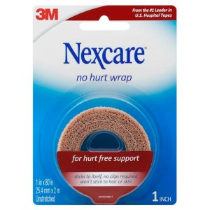 Nexcare No Hurt Wrap Tan 1 Inch X 5 Yard Stretched