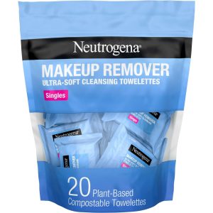 Neutrogena Makeup Remover Wipes, Individually Wrapped Daily Face Wipes For Waterproof Makeup, Travel & On-the-Go Singles