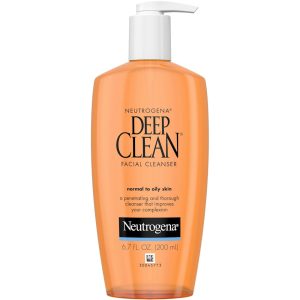 Neutrogena Deep Clean Daily Facial Cleanser With Beta Hydroxy Acid For Normal To Oily Skin, Alcohol-Free, Oil-Free & Non-Comedogenic, 6.7 Fl. Oz