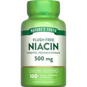 Nature's Truth Niacin, Flush Free, 500 Mg, Capsules
