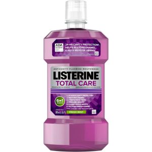 Listerine Total Care Anticavity Mouthwash Fresh Mint, 16.9  Oz