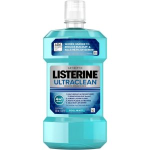 Listerine Ultraclean Antiseptic Mouthwash (Cool Mint - 500 mL)