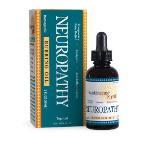 Frankincense & Myrrh Neuropathy Pain Relief Rubbing Oil - 2 fl oz, Targeted Nerve Pain Relief