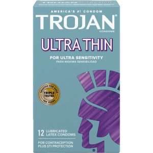 Trojan Ultra Thin Premium Lubricated Latex Condoms