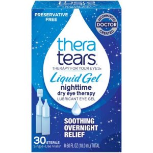 TheraTears Lubricant Eye Gel Nighttime Sterile Units 30Ct