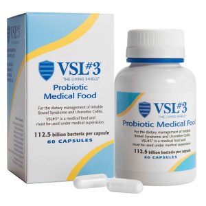 Vsl#3 Probiotics Medical Food For Gut Health Dietary Management, High Potency 112.5 Billion CFU Dose, 1 Gastro Recommended Multi-Strain Probiotic, 60 Pack Capsules