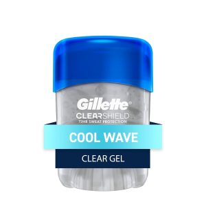 Gillette Antiperspirant Deodorant For Men, Clear Gel, Cool Wave, 0.5 Oz
