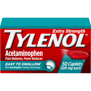 Tylenol Acetaminophen 50 Caplets