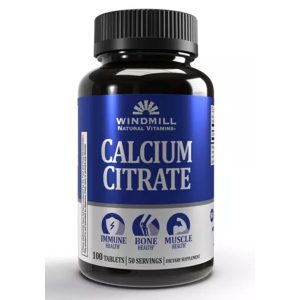 Windmill Calcium Citrate 400mg Tablets 100ct