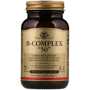 Solgar B-Complex "50" 100 Vegetable Capsules