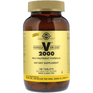 Solgar Formula VM-2000 180 Tablets (Multinutrient System)