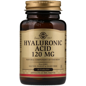 Solgar Hyaluronic Acid Tablets, 120 mg, 30 Count