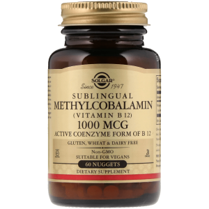 Solgar Methylcobalamin (Vitamin B12) 1000mcg 30 Nuggets