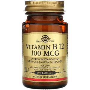 Solgar Vitamin B12 100mcg 100 Tablets