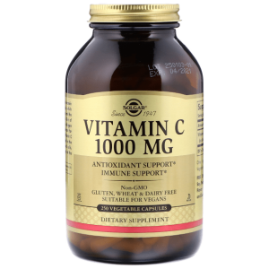 Solgar Vitamin C 1000mg 250 Vegetable Capsules